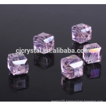 color combination glass beads china,cube crystal beads